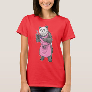T-shirt Ciseaux Peigne Coiffeur Panda