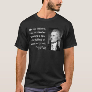 T-shirt Citation 12b de Thomas Jefferson