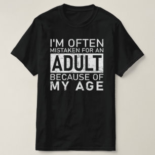 T-shirt Citation Adulte Drôle – On Me Confond Souvent Avec
