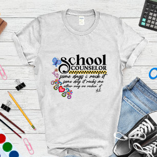 T-shirt Citation amusante de conseiller scolaire personnal