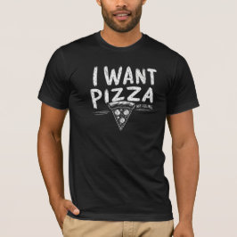 T-shirt Citation Amusante De Pizza