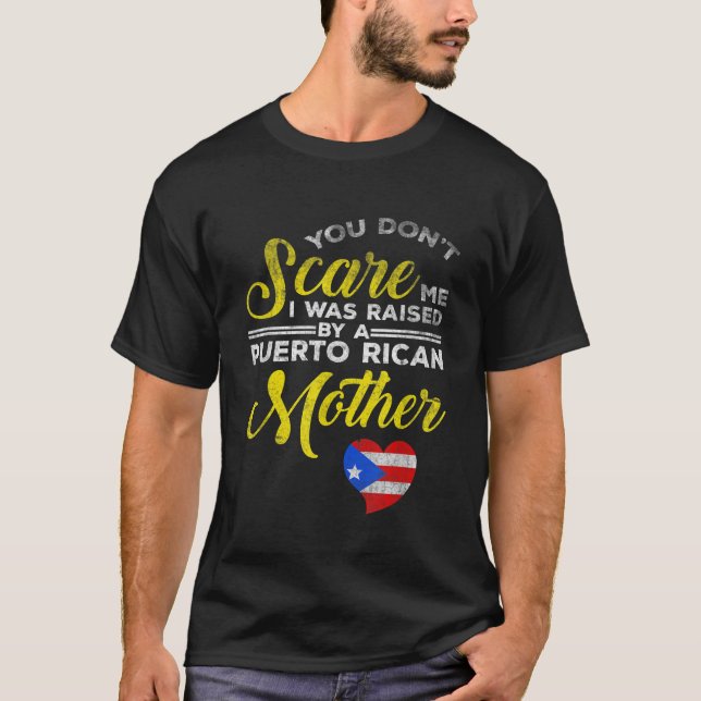 T-shirt Citation amusante de Porto Rico Pride Distres (Devant)