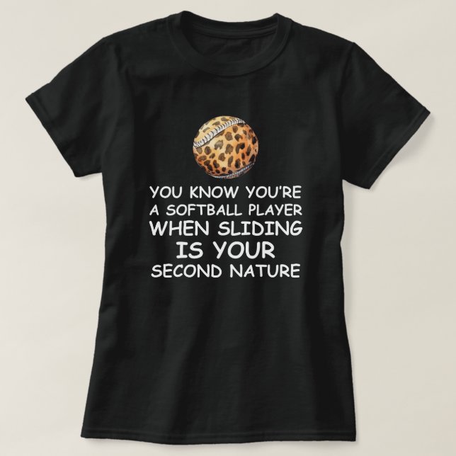 T-shirt Citation Amusante De Softball | Cantiques (Design devant)