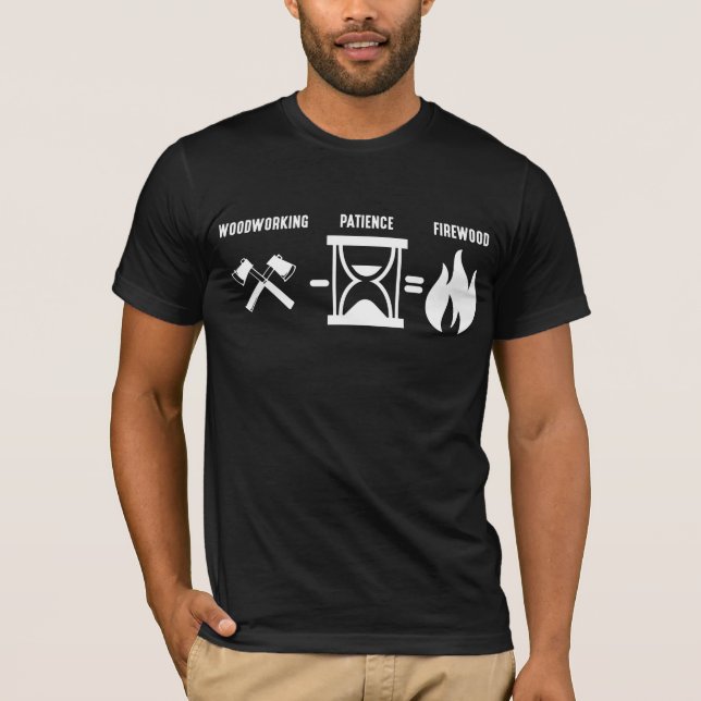 T-shirt Citation amusante de travail du bois Jointure de t (Devant)