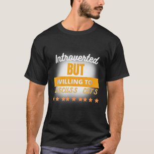 T-shirt Citation Amusante, Présentée Mais Disposée À Discu