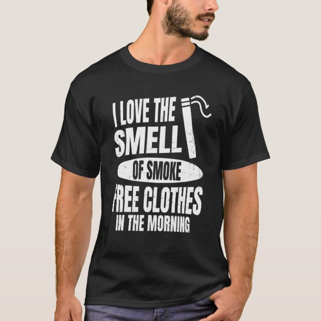 T-shirt Citation Anti-Tabac Pour Un Anti-Fumeur (Devant)