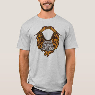 T-shirt citation barbe beard impatience humour long mousta