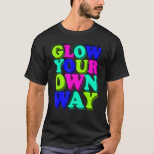 T-shirt Citation brillante colorée les années 70 80s Retro