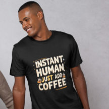 Citation cadeau instantanée de café amusant humain