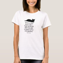 T-Shirt Citation Chat Mark Twain