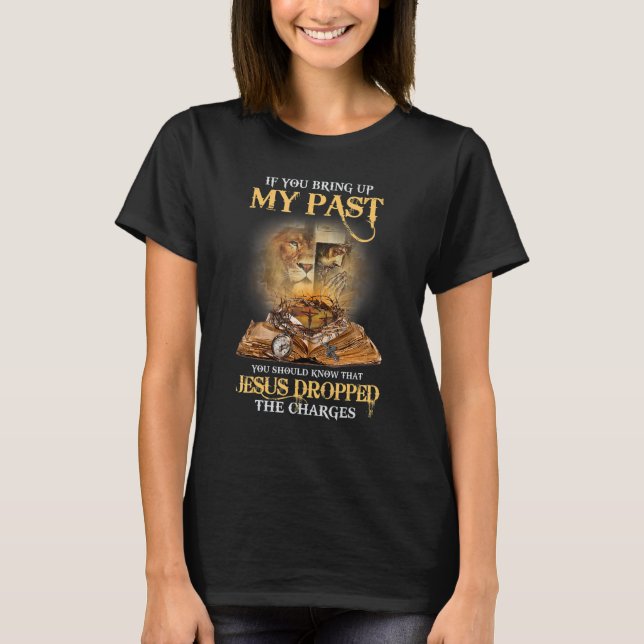 T-shirt Citation chrétienne de Lion Cross Bible Verse Reli (Devant)