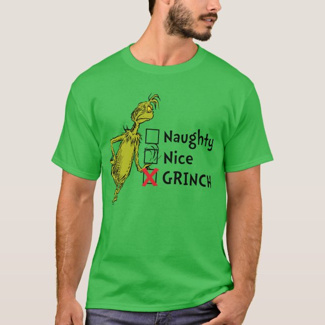 T-shirt Citation coquine, Nice ou Grinch (Devant)