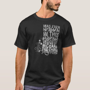 T-shirt Citation courtisée de Richard III (B&W)
