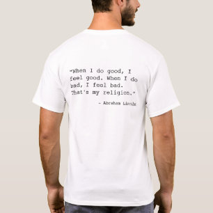 T-shirt Citation d'Abraham Lincoln