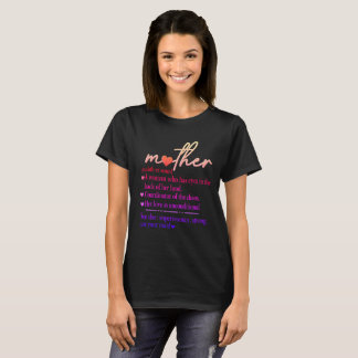 T-shirt Citation d'amour Définition de Mère