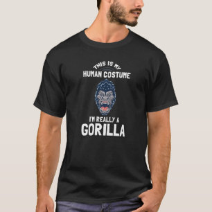 T-shirt Citation d'animal de gorille Habitat de singe Silv