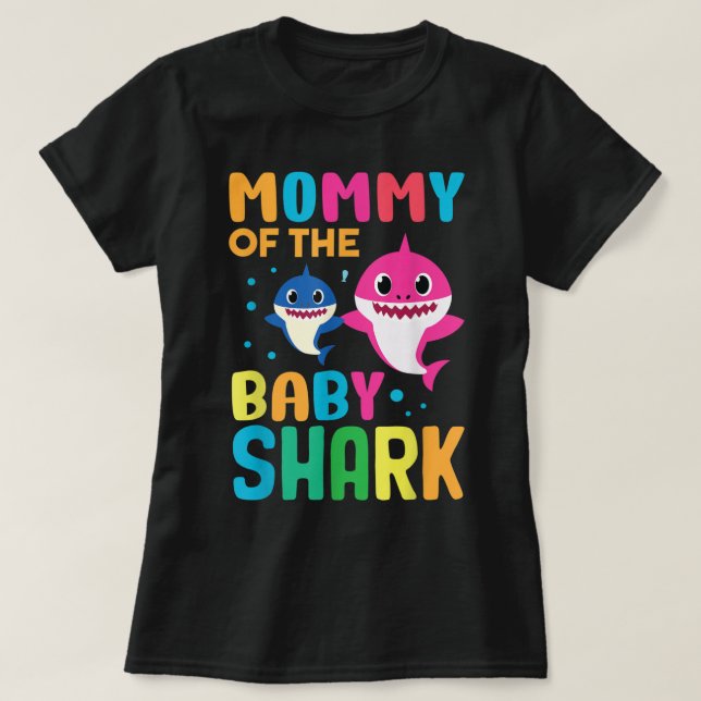 T-shirt Citation d'anniversaire de requin drôle B day Mama (Design devant)