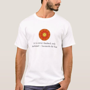 T-shirt Citation d'art de Leonardo da Vinci