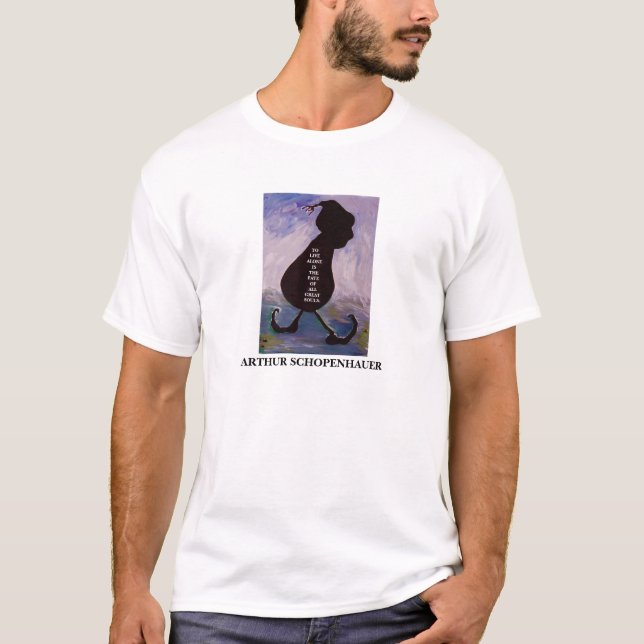 T-shirt Citation d'Arthur Schopenhauer - chemise (Devant)