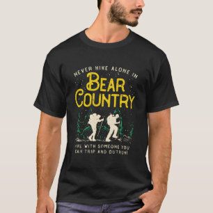 T-shirt Citation d'aventure de randonnée avec sac à dos De