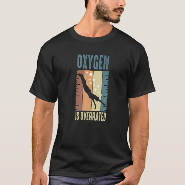 T-shirt Citation De Bain Entraîneur De Baignade Oxygène Es (Devant)