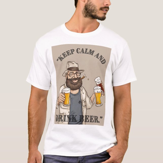 T-shirt Citation de bière (Devant)
