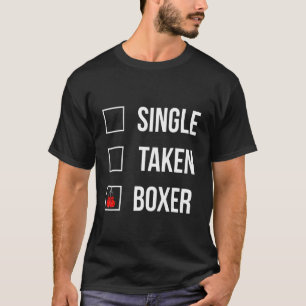 T-shirt Citation de boîte amusante Boxer simple prise Boxe