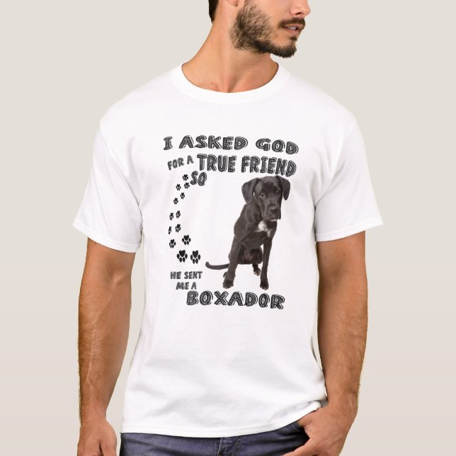 T-shirt Citation de Boxador Maman, Costume papa de Boxerla (Devant)