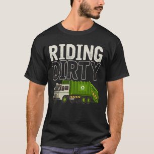 T-shirt Citation de camion-poubelle Jour-poubelle Trucker