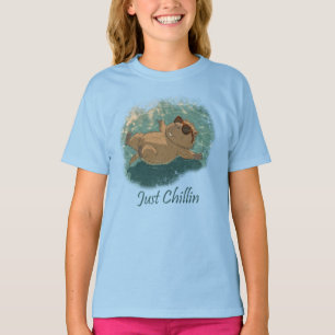 T-shirt Citation de capybara amusant de style aquarelle ju