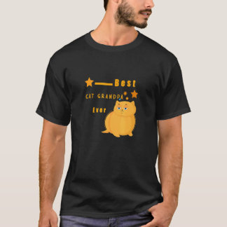 T-shirt Citation de chat Meilleur Grand-Père de Chat Ever