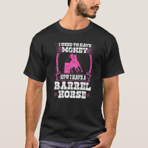 T-shirt Citation de cheval de rodéo de course de tonneau C