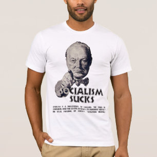 T-shirt Citation de Churchill : Le socialisme suce !