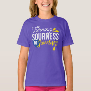 T-shirt Citation de citron motivationnelle de l'aigre à la