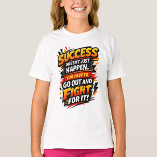 T-shirt Citation de Combattant de Succès