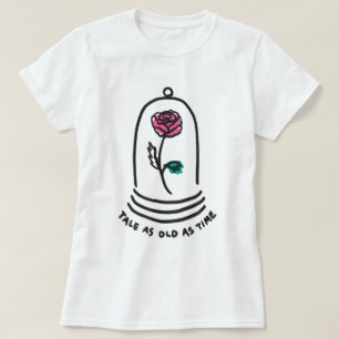 T-shirt Citation de conte de fée de la rose enchantée Art