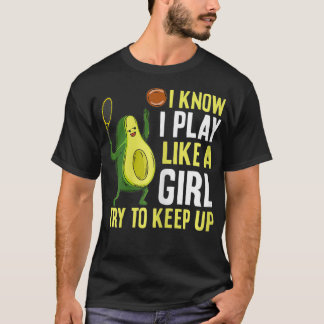 T-shirt Citation de court de tennis pour femmes pour votre