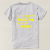 Citation de créativité Typographie jaune Retour Im