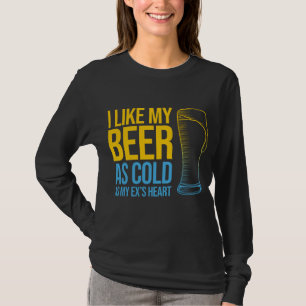 T-shirt Citation de divorce amusante - J'aime ma bière au