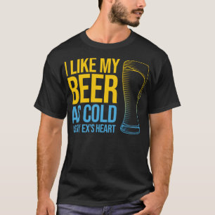 T-shirt Citation de divorce amusante - J'aime ma bière au