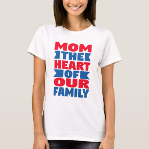 T-shirt Citation de famille : Maman le Coeur - T-shirt, Mu