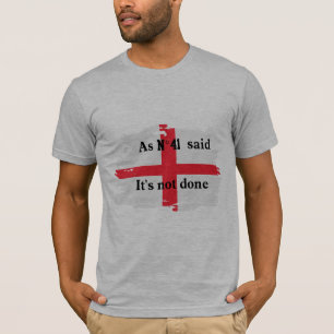 T-Shirt Citation de Fan de Football d'Angleterre N