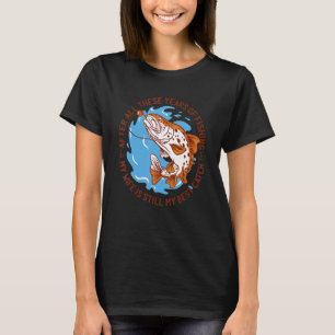 T-shirt Citation de femme de pêche Années de femme de pêch