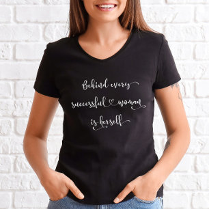 T-shirt Citation de femme élégante et prospère - Écriture 