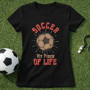 T-shirt Citation de football Ma part de vie Balle vintage