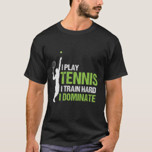 T-shirt Citation de formation de tennis