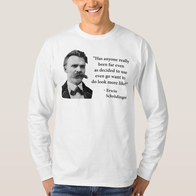 T-shirt Citation de Friedrich Nietzsche Troll (Devant)