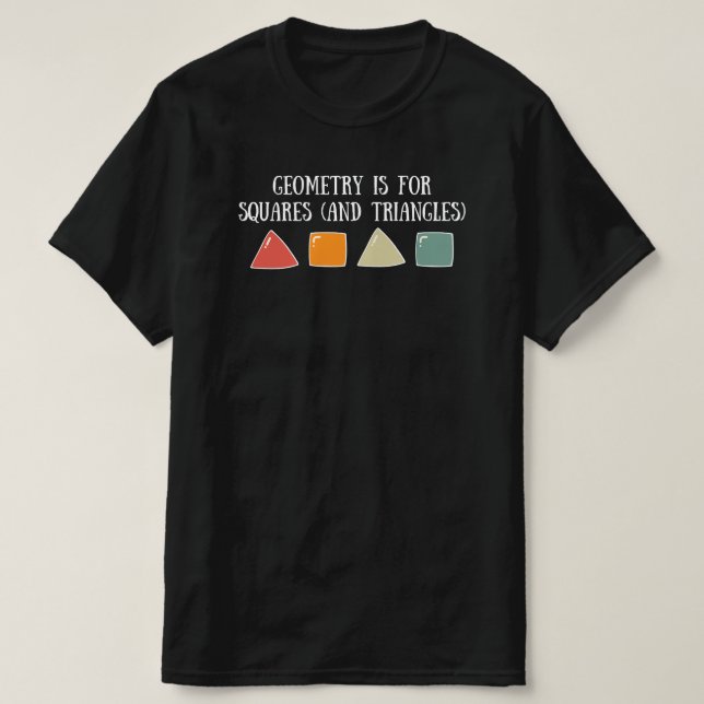 T-shirt Citation de géométrie amusante pour professeur de  (Design devant)