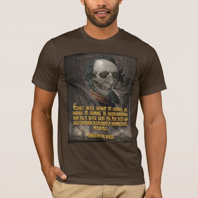 T-shirt Citation de George Orwell sur la propagande de (Devant)