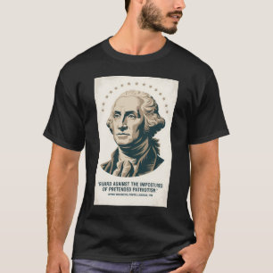 T-shirt Citation de George Washington Art du président amé